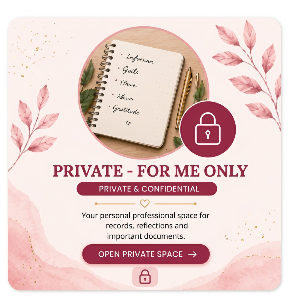 Private space — personal records and reflections